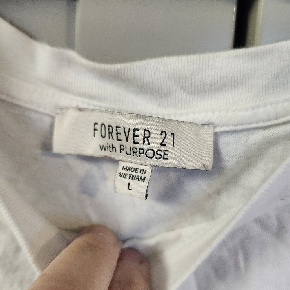 Forever 21 with purpose White Graphic T-Shirt with Classical Composers Sz L - Picture 3 of 5